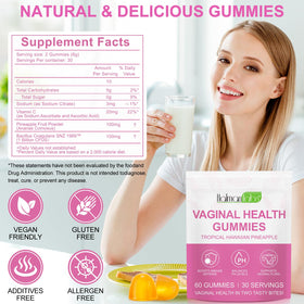 Boîte des Gummies Beyxdu Équilibre Féminin ouverte