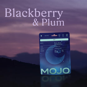 Boîte des Gummies de Sommeil Mojo avec ingrédients visibles