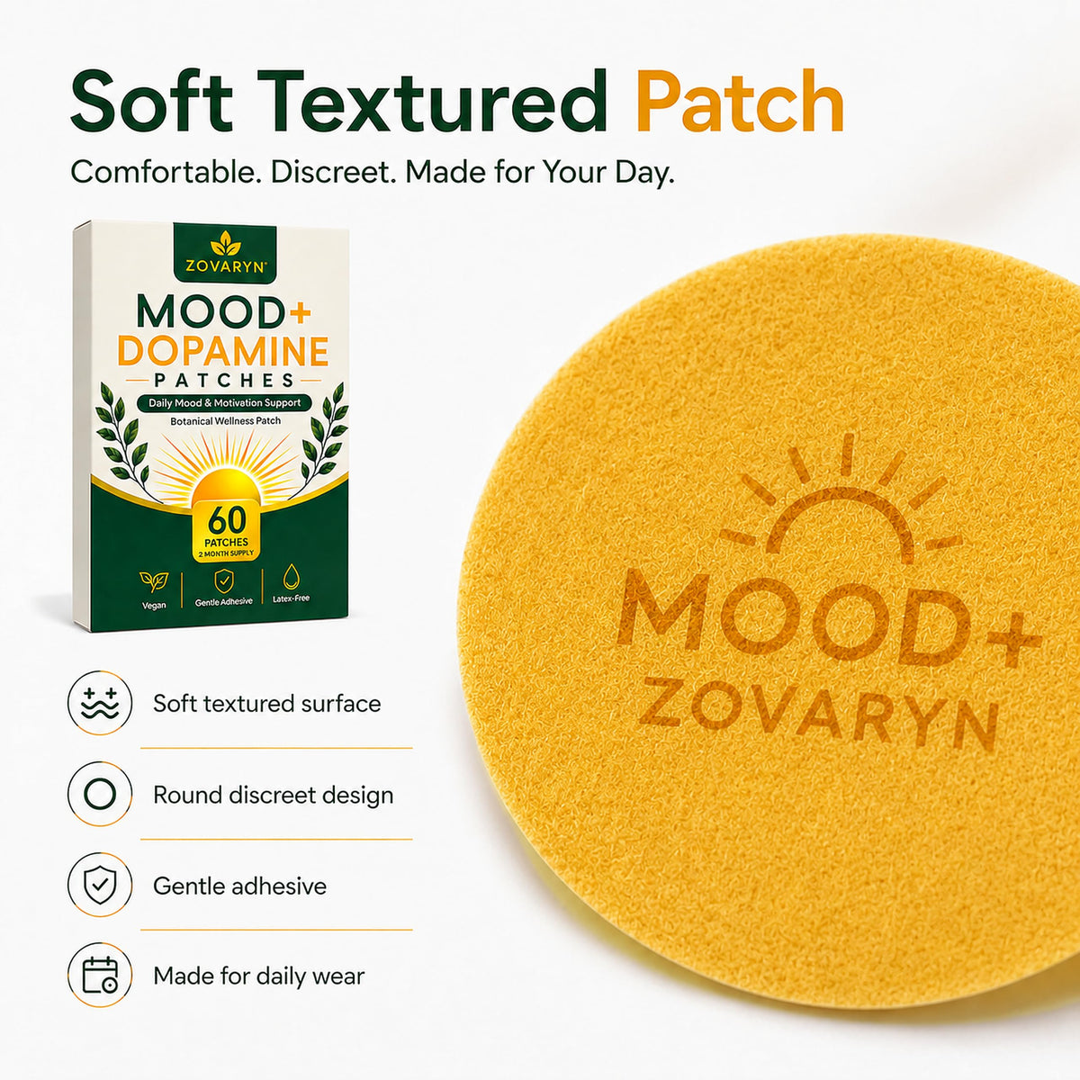 Boîte des Patchs Zovaryn Mood+ avec 60 patchs