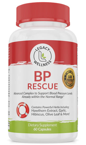 Boîte du complément BP RESCUE sur fond blanc