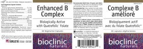 Boîte du Complexe B Amélioré de Bioclinic Naturals, vue de dessus
