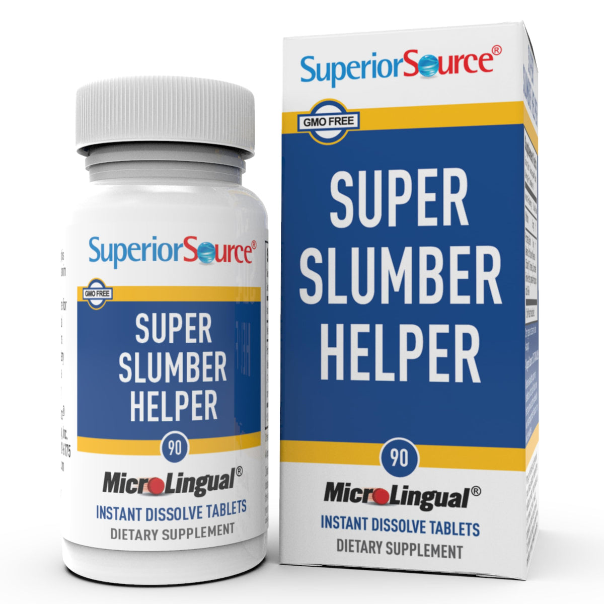 Boîte du Super Slumber Helper de quality Source avec 90 comprimés sublinguales