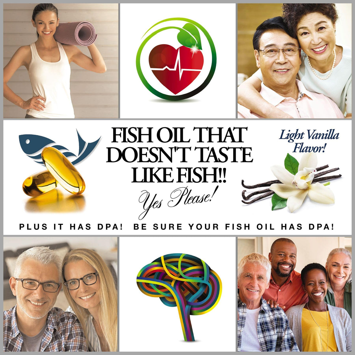 Boîte Omega 3-6-9 ecostream Naturals ouverte avec gélules