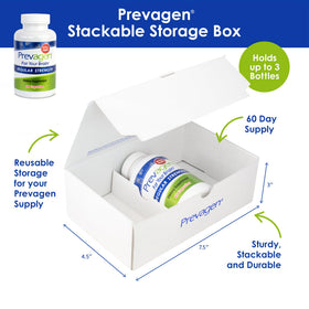 Boîte Prevagen attrayante et robuste pour stockage