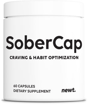 Boîte SoberCap™ de Newt avec 60 capsules sur fond blanc