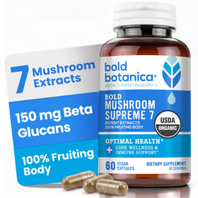 Bold Botanica Formule 7 Champignons 60 capsules vue de face