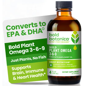 Bold Botanica Huile Ahiflower Omega 3-6-9 4 fl oz vue avant