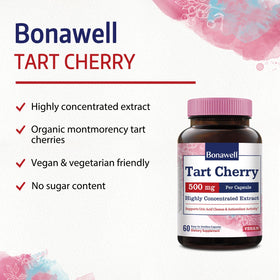 Bonawell Capsules Cerise Acide Urique 500mg - vue latérale des capsules