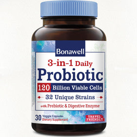 Bonawell Probiotiques 120 milliards CFU 32 souches gélules végétales