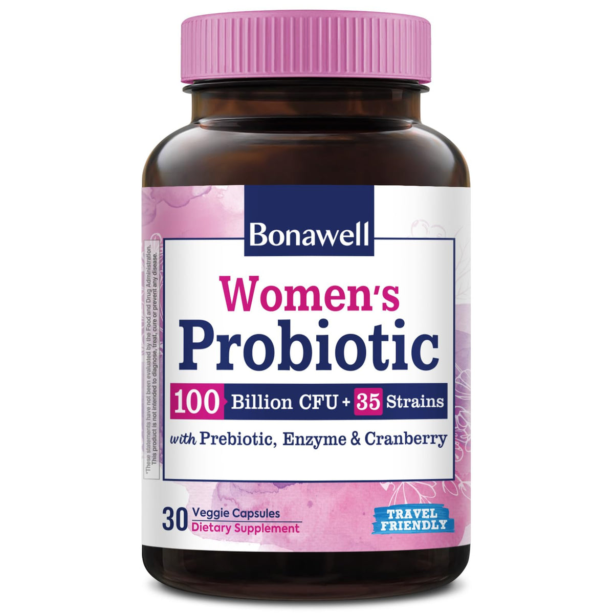 Bonawell Probiotiques Femmes 100B bouteille vue de face