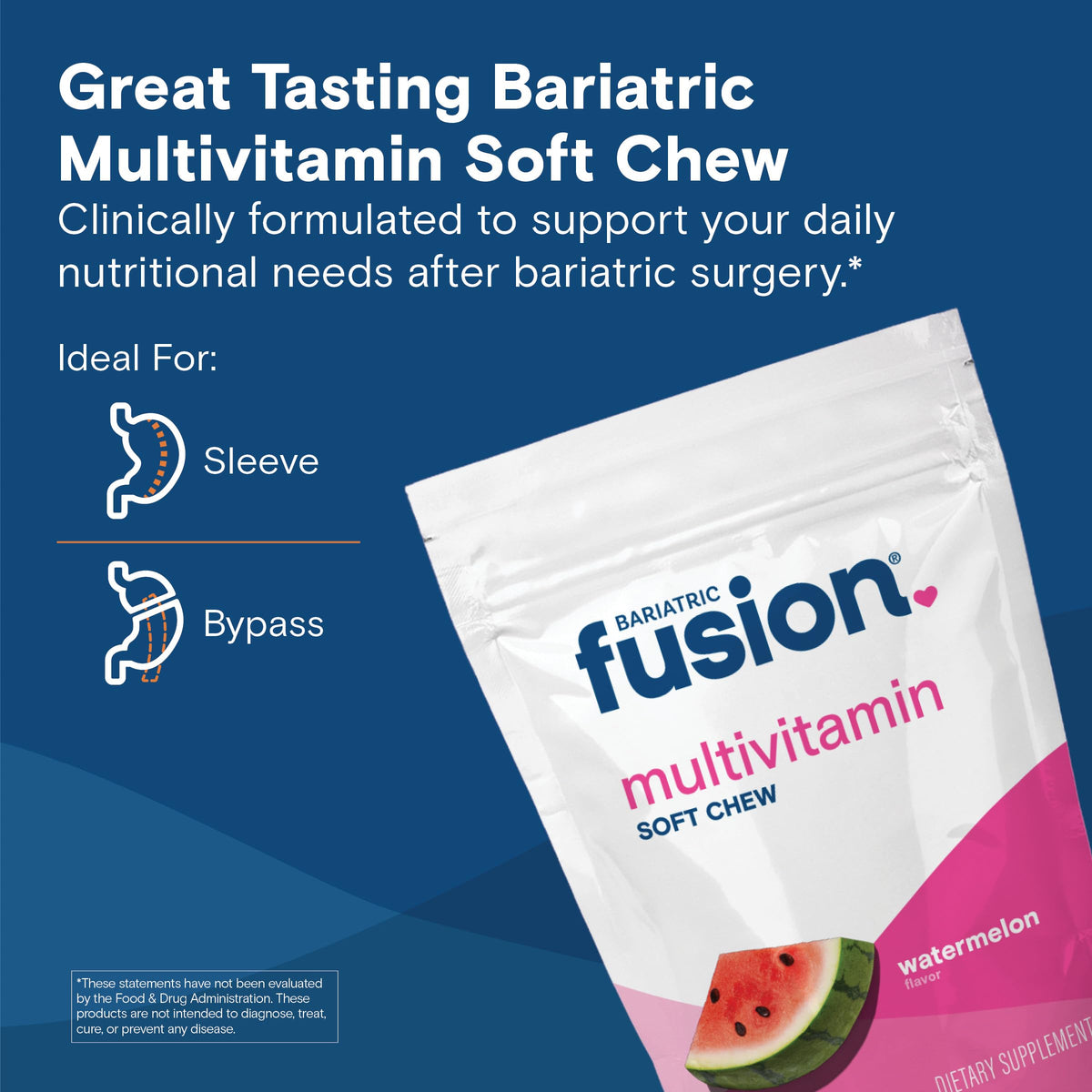 Bonbon à mâcher Bariatric Fusion goût pastèque en gros plan