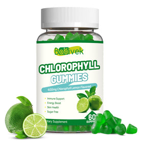 Bonbons à la chlorophylle Babivek 400mg modèle avant avec emballage