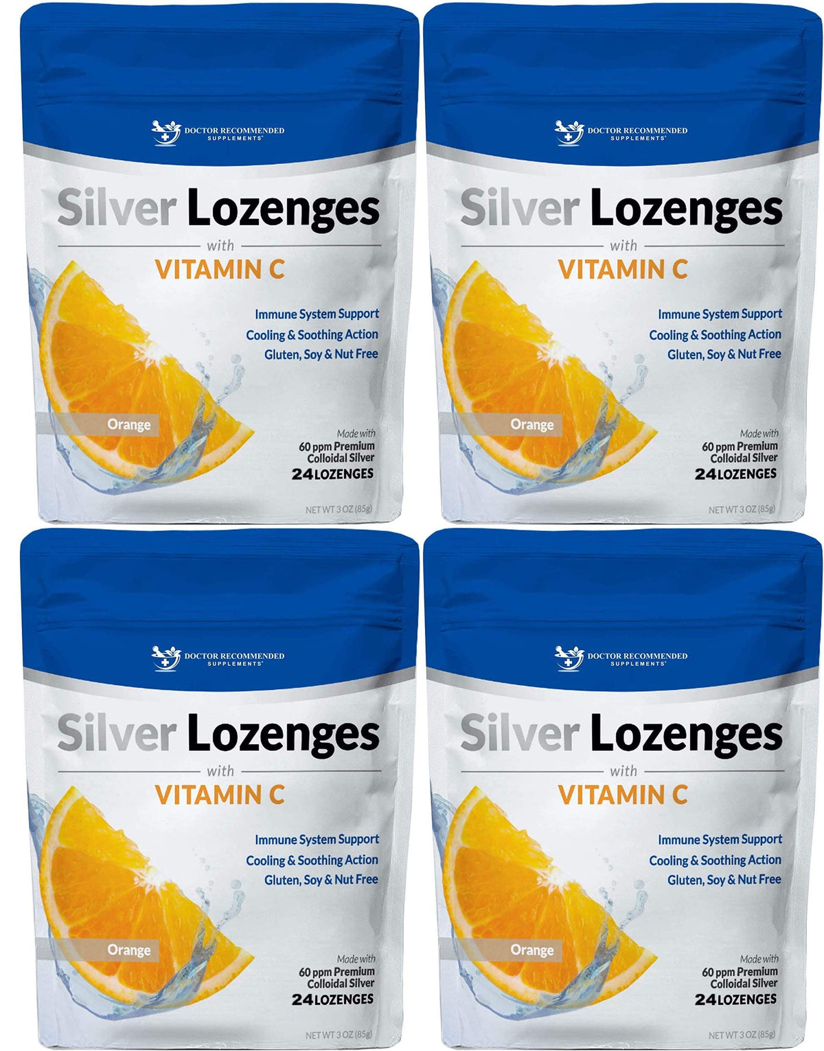 Bonbons argentés avec Vitamine C, sachet de 24 pastilles