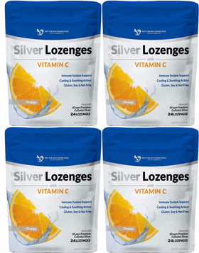 Bonbons argentés avec Vitamine C, sachet de 24 pastilles