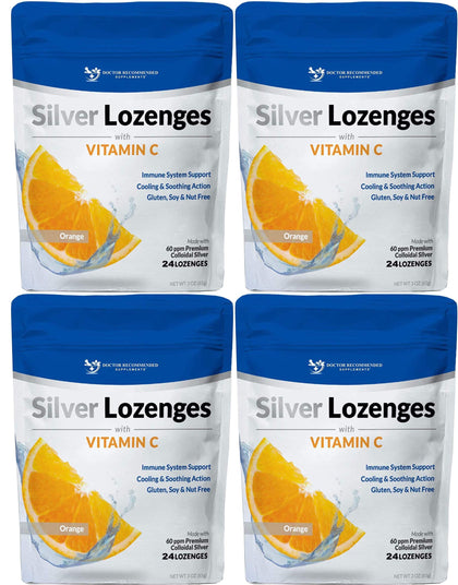 Bonbons argentés avec Vitamine C, sachet de 24 pastilles