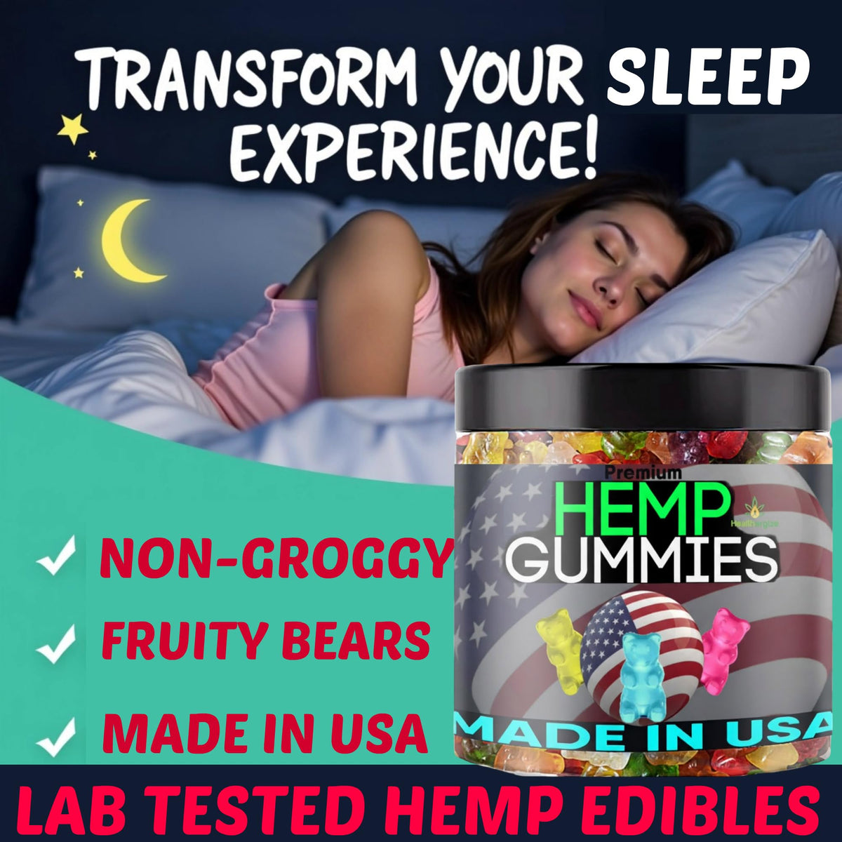 Bonbons au chanvre Healthergize, mise en scène gourmande