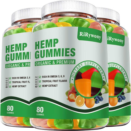 Bonbons au chanvre RiRywony Health 240 gummies vue avant