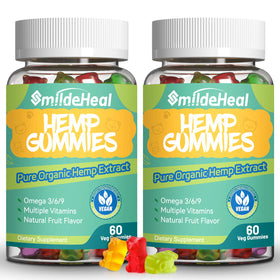 Bonbons au chanvre SmildeHeal vue avant avec emballage