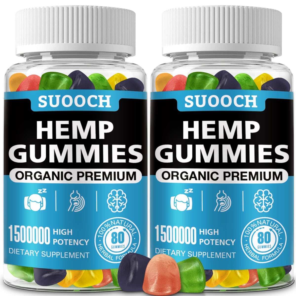Bonbons au chanvre SUOOCH 160 comprimés dans leur emballage