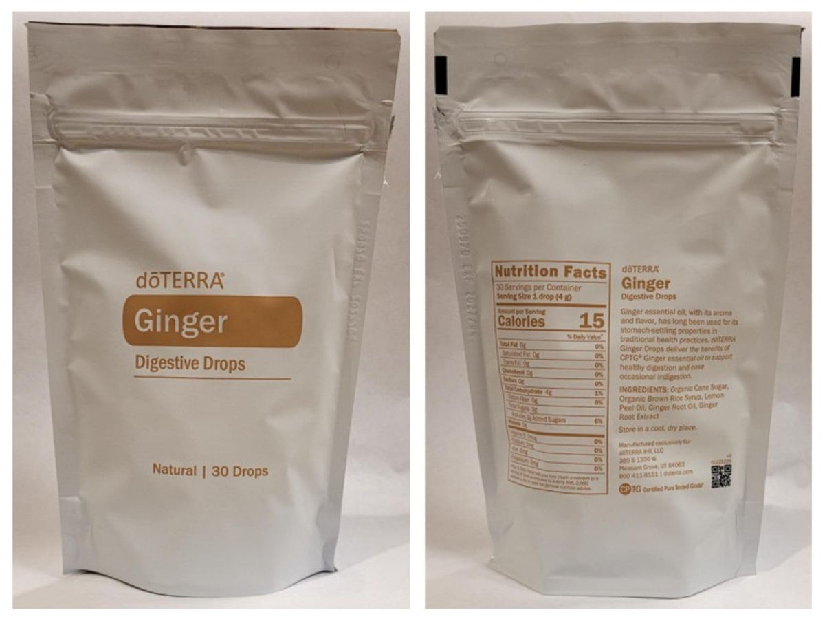 Bonbons au gingembre doTERRA dans un environnement de vie