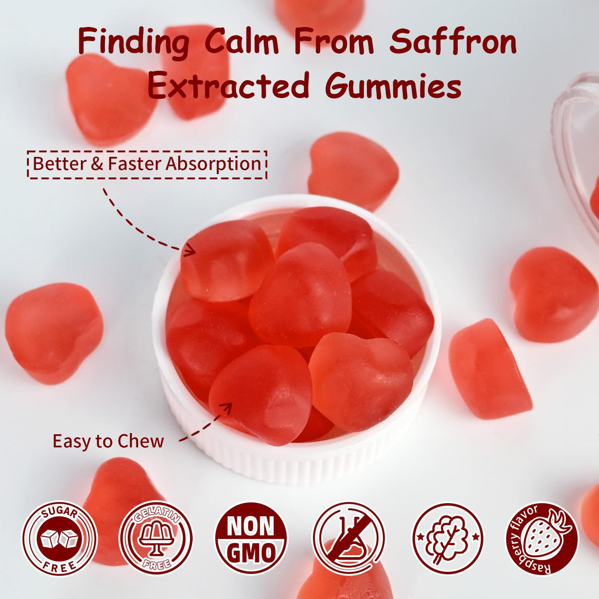 Bonbons au safran bio Wellcatcher avec autres compléments alimentaires