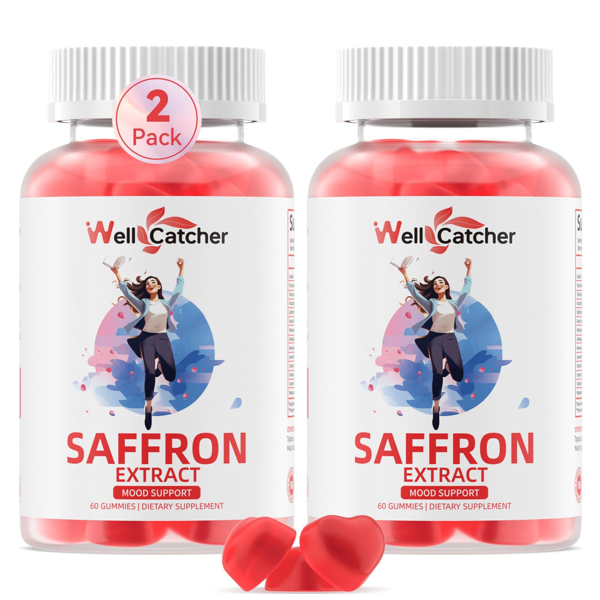 Bonbons au safran bio Wellcatcher pot de 60 jours