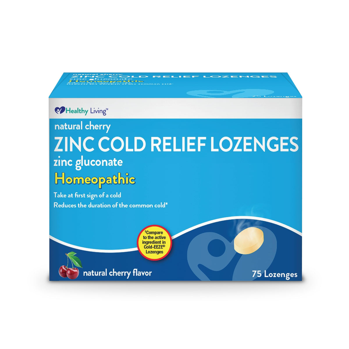 Bonbons au zinc cerise Healthy Living, ingrédients naturels