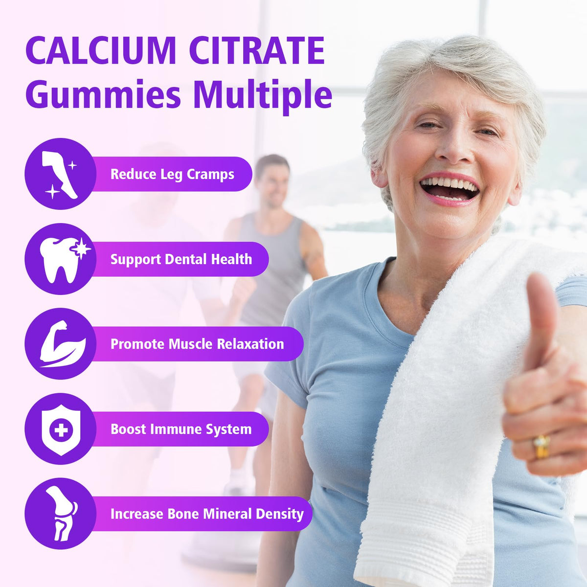 Bonbons BVIVLOO au calcium citrate sur une table