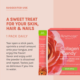 Bonbons Collagène Reserveage Nutrition, présentation des sachets