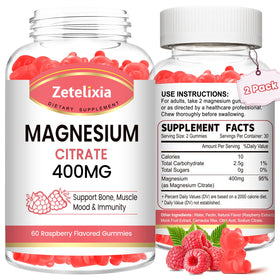 Bonbons de Citrate de Magnésium Zetelixia, saveur framboise, emballage avant