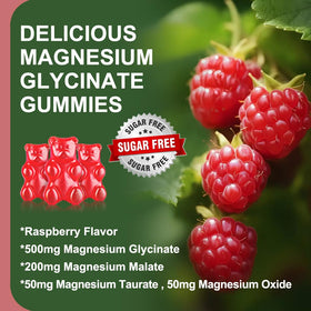 Bonbons de magnésium glycinate LUCNVEM posés sur une table
