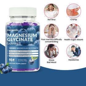 Bonbons de magnésium glycinate maxmedix, texture douce et goût framboise