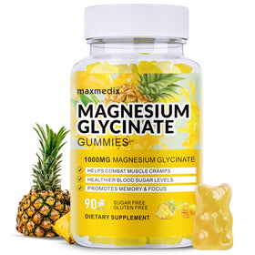 Bonbons de magnésium glycinate maxmedix, vue avant avec emballage