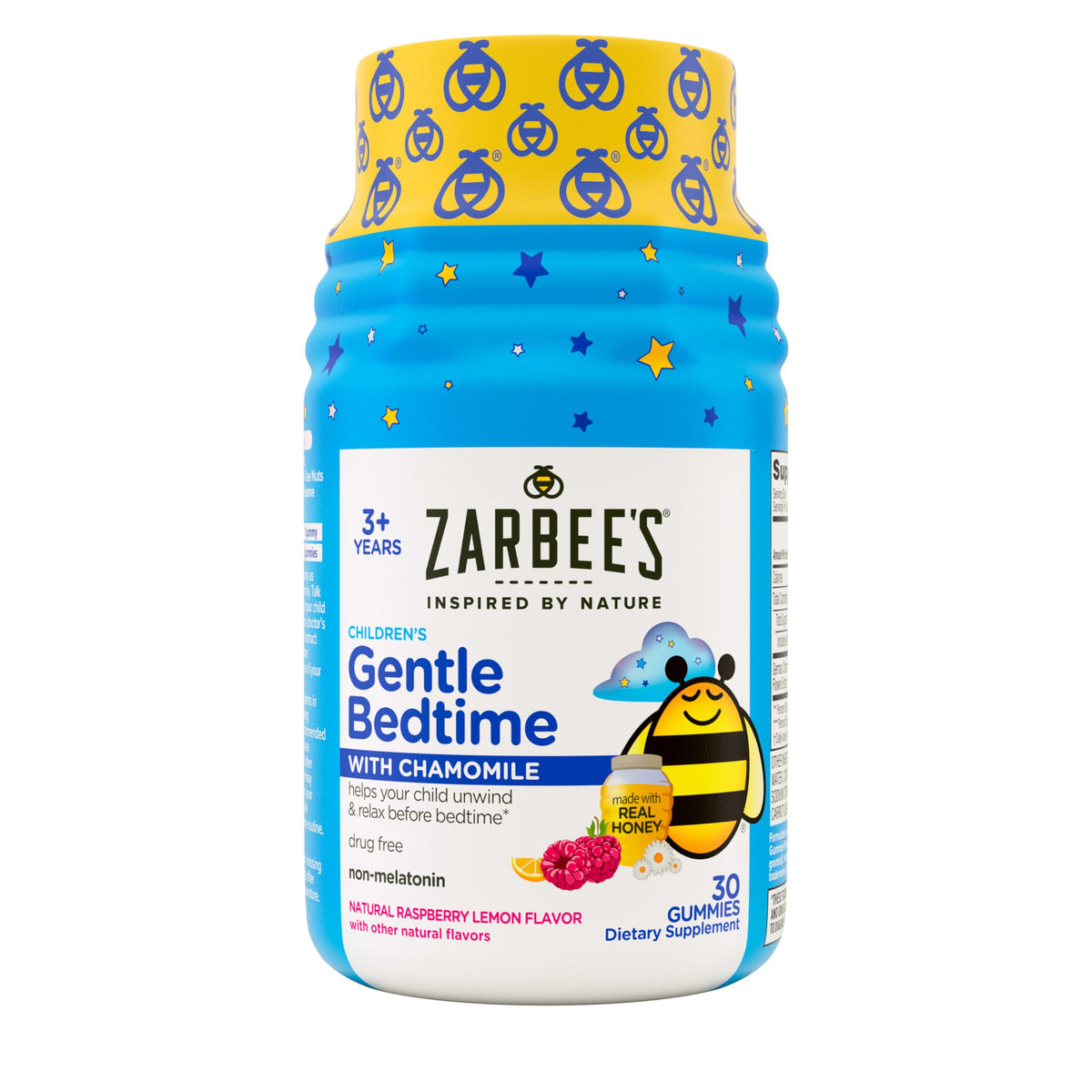 Bonbons de nuit doux Zarbee's pour enfants, saveur framboise citron