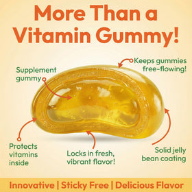 Bonbons gélifiés à la vitamine C Human Beanz, texture gélifiée