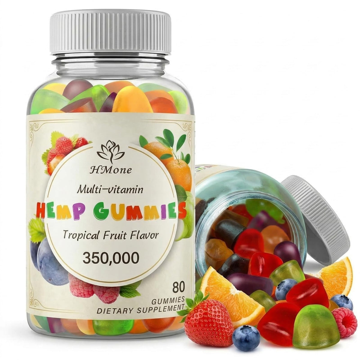 Bonbons gélifiés au chanvre HMone vue de face