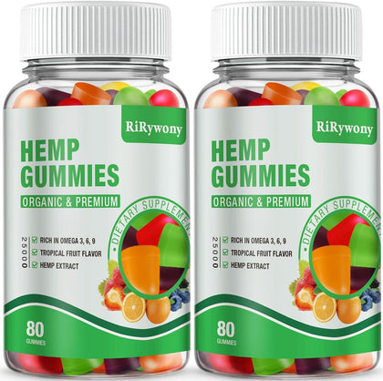 Bonbons gélifiés au chanvre RiRywony Health, vue de face