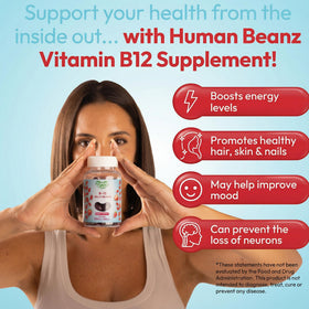Bonbons gélifiés B12 Human Beanz en portion