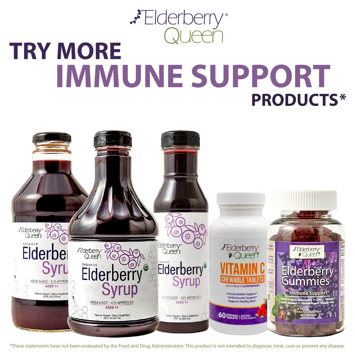 Bonbons gélifiés Elderberry Queen bio en gros plan