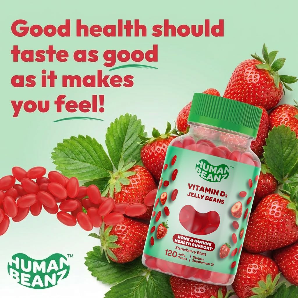 Bonbons gélifiés Human Beanz Vitamine D3, prise en main