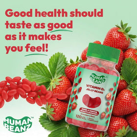 Bonbons gélifiés Human Beanz Vitamine D3, prise en main