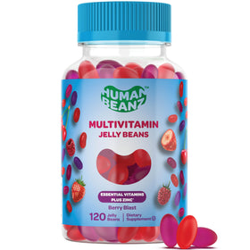 Bonbons gélifiés multivitamines Human Beanz 120 pièces, goût Berry Blast, vue de face