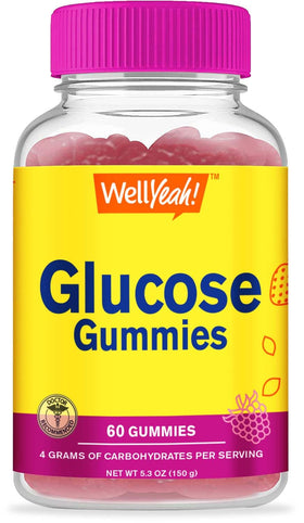 Bonbons Glucose WellYeah en pot de 60 gommes, vue de face