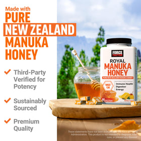 Bonbons Miel Manuka Royal Force Factor emballage arrière