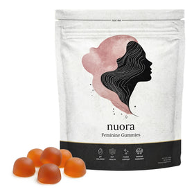 Bonbons probiotiques Nuora 124g vue de face avec emballage