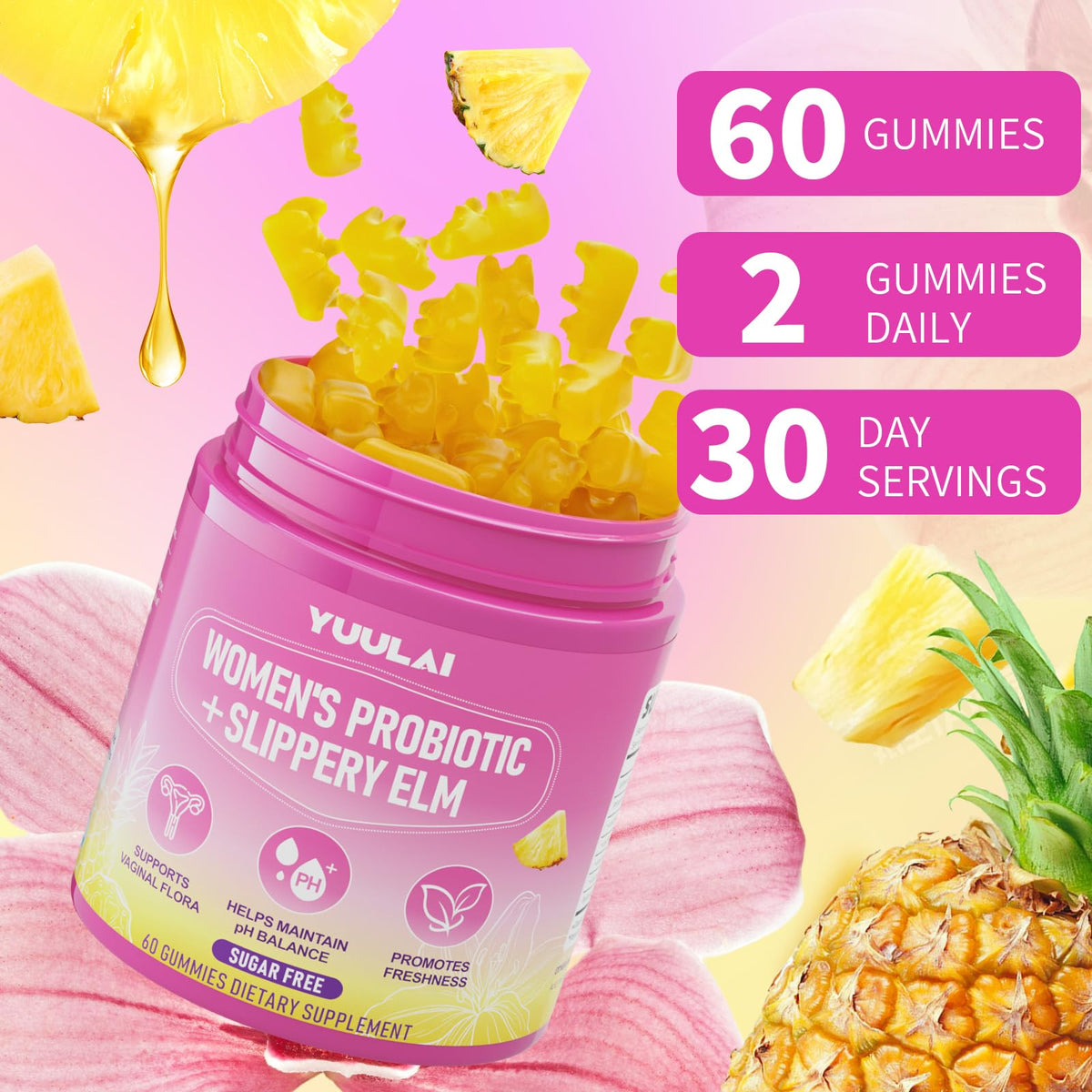 Bonbons probiotiques YUULAI, présentation du produit