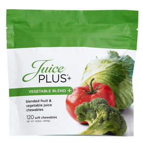 Bonbons souples Juice Plus+ aux légumes, vue de face avec emballage