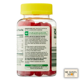 Bonbons Végétariens Biotine Fraise 2500 mcg, à côté d'un sticker me gusta