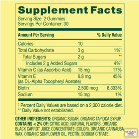 Bonbons Végétariens Biotine Fraise 2500 mcg, gummies à l'intérieur