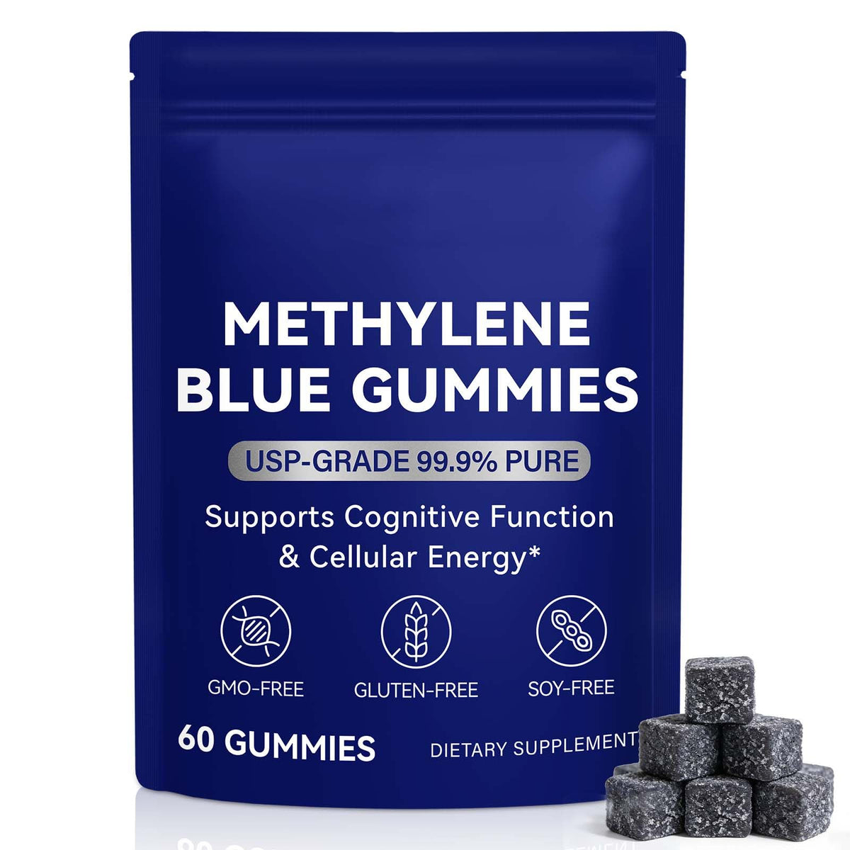 Bonbons VEGONAUD au bleu de méthylène 60 unités, vue de face